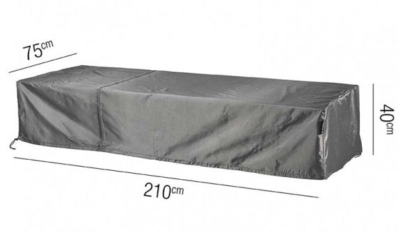 AeroCover Schutzhülle – 210 × 75 × 40 cm, Schwarz, Ripstop-Polyester