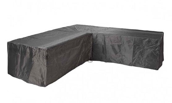 AeroCover Schutzhülle L-Form – Ripstop-Polyester – Schwarz – für Lounges – 2550×2550×1000×H700 mm