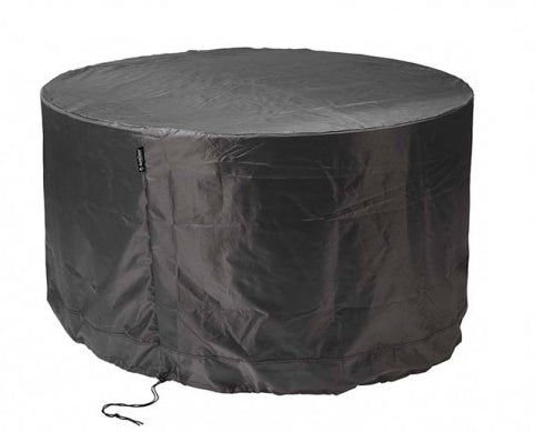 AeroCover Schutzhülle rund Ø 150 × 85 cm, schwarz, Ripstop-Polyester, wetterfest, für Sitzgruppe