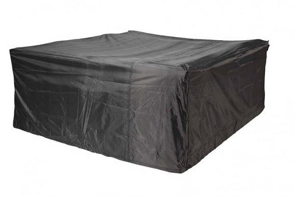 AeroCover Schutzhülle Rechteckig 235 × 235 × 70 cm, Schwarz, Ripstop-Polyester, Wasserfest, Atmungsaktiv, Für