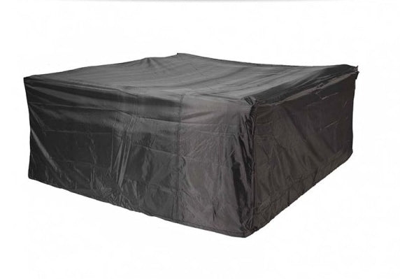 AeroCover Abdeckung für Sitzgruppe – rechteckig 305 × 190 × 85 cm, schwarz, Ripstop-Polyester, wasserfest