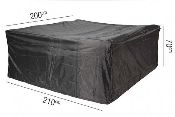 AeroCover Schutzhülle – 210 × 200 cm, Schwarz, Ripstop-Polyester