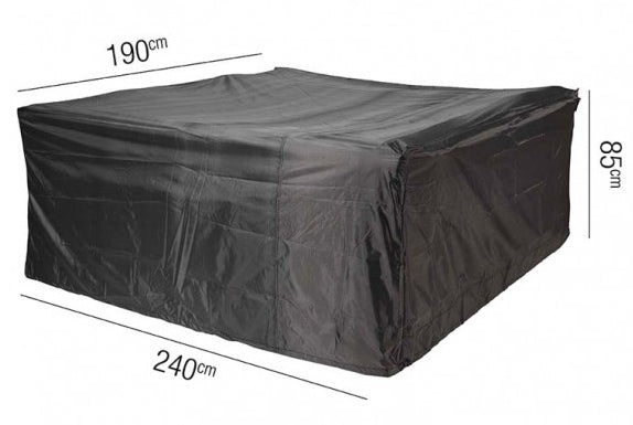 AeroCover Schutzhülle – 240 × 190 × 85 cm, Ripstop-Polyester, Schwarz, für Sitzgruppe, Wetterfest