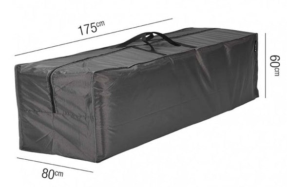 AeroCover Schutzhülle rechteckig 175 × 80 × 60 cm, Polyester, schwarz, wetterfest, für Terrassenmöbel-Set