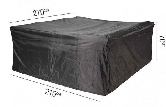 AeroCover Abdeckung für Lounge-Set 2700 × 700 × 2100 mm – Ripstop-Polyester – Schwarz
