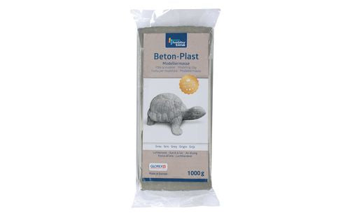 GLOREX Modelliermasse, Grau, lufttrocknend, 1 kg