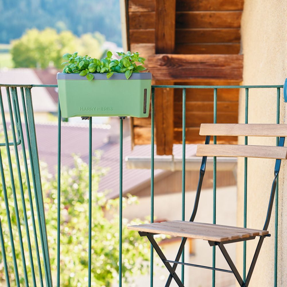 Gusta Garden Pflanzenkastenhalter 30B004 Ø 40 mm – Schwarz, Polypropylen/Stahl, für Innen- und Aussenbereich