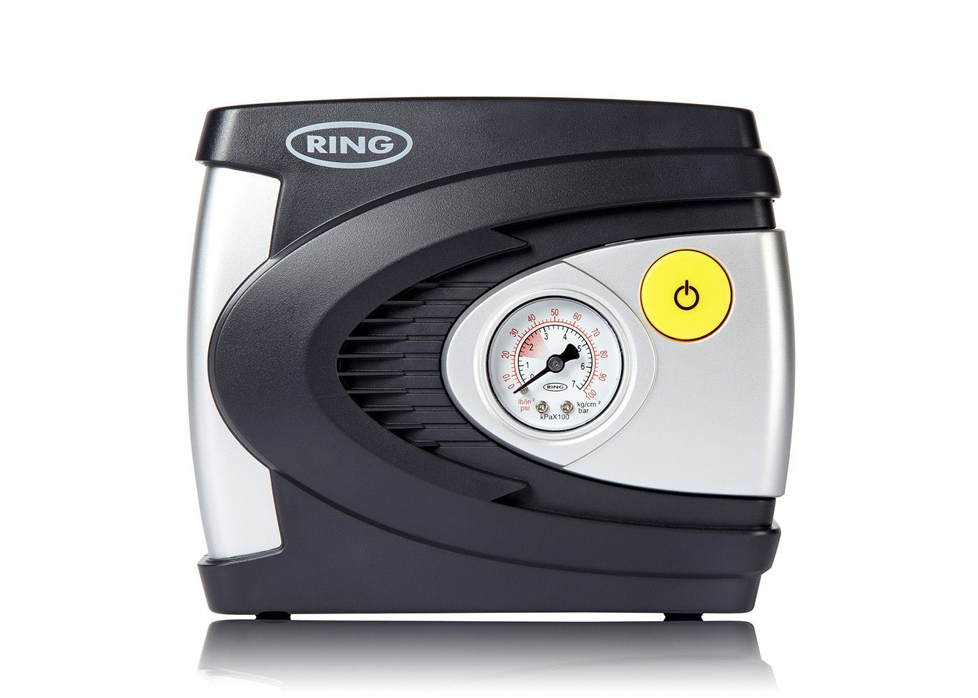Ring RAC610 Luftkompressor – 12 V – 85 W – Betriebsdruck 7 bar – inkl. 3 Adapter