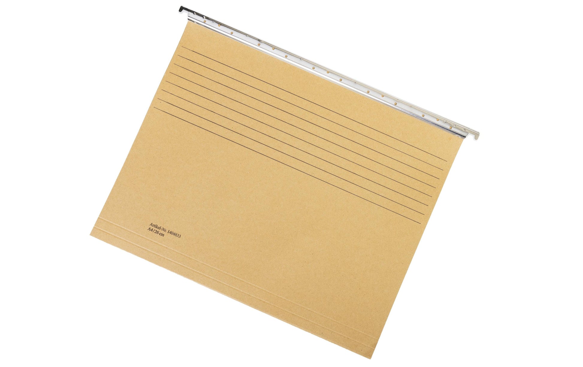 Office focus Hängemappe – für A4, Bodenbreite 260 mm, Braun, Karton, 50 Stk.
