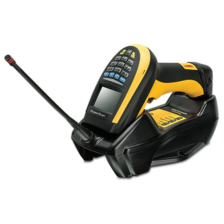 Datalogic PowerScan PM9100 – Barcodeleser – Funk 433 MHz – mit Display/16-Tasten-Tastatur, Akku
