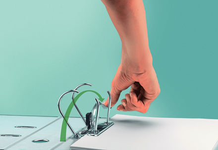 Leitz Hebelordner mit patentierter 180° Präzisionsmechanik