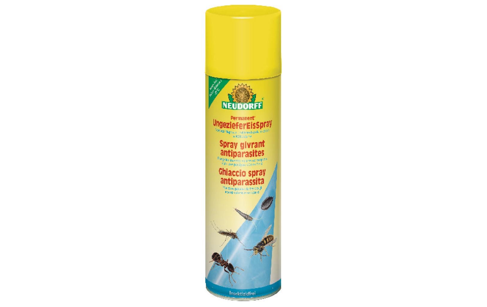 Neudorff Permanent Ungeziefer-Eis-Spray – 500 ml – transparent – für Insekten