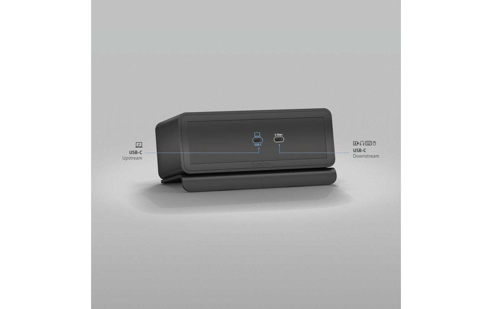 Purelink mediahub2 M2-ENC07-9942 Dockingstation – USB-C, 2× HDMI, 2× USB-A, 100 W PD, GbE, für Universalgeräte