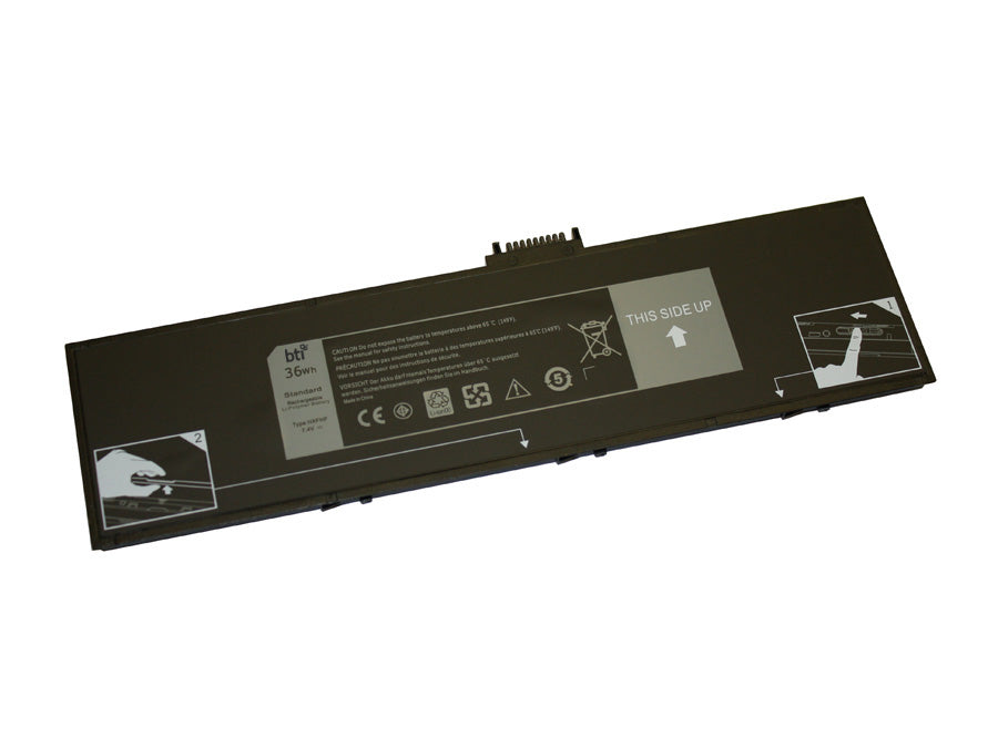 BTI Notebook-Akku – für Dell Venue 11 Pro (713X) – 36 Wh, 7,4 V (2 Zellen) – Schwarz