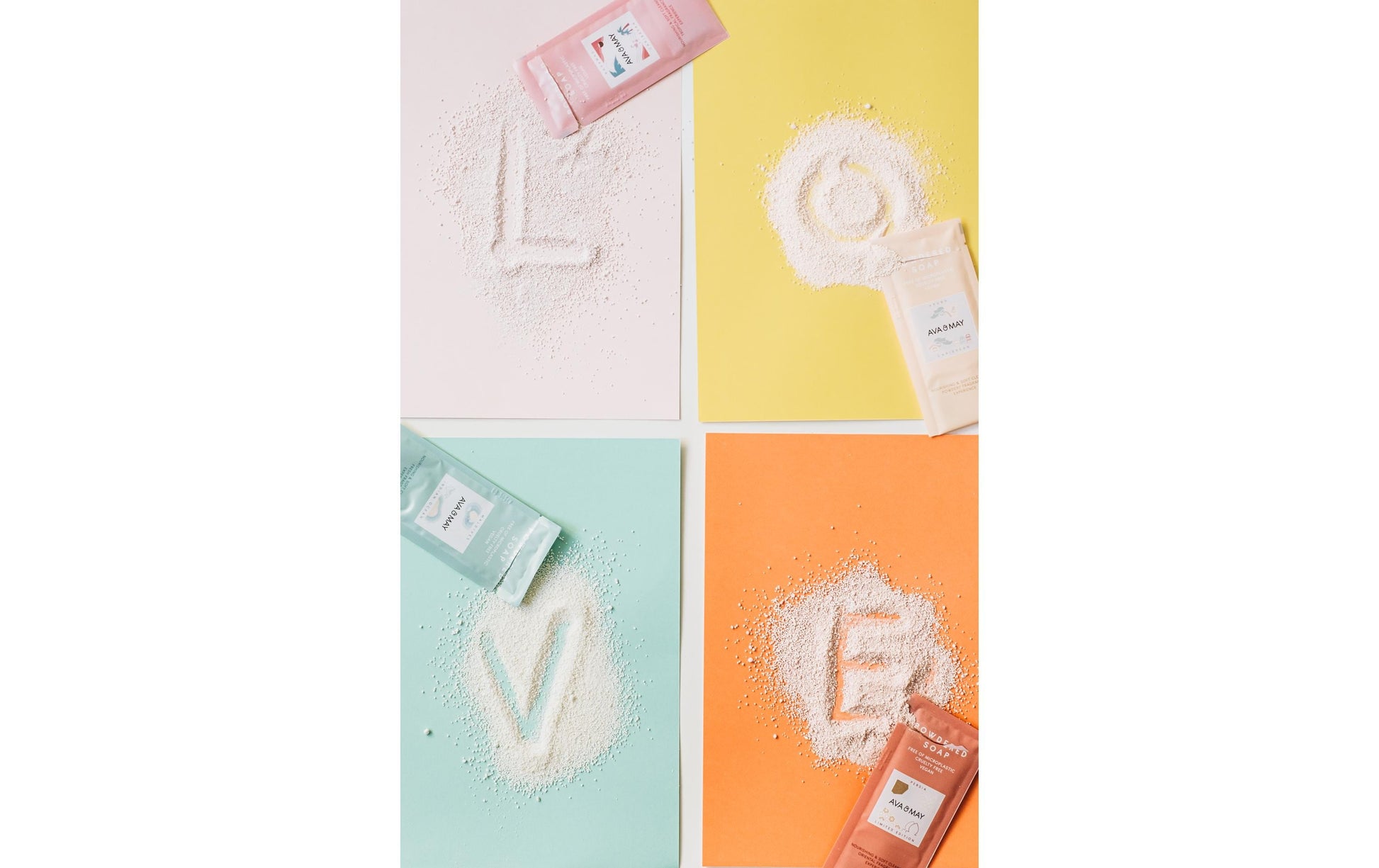 AVA & MAY Seifenpulver – Blumig – 15 g