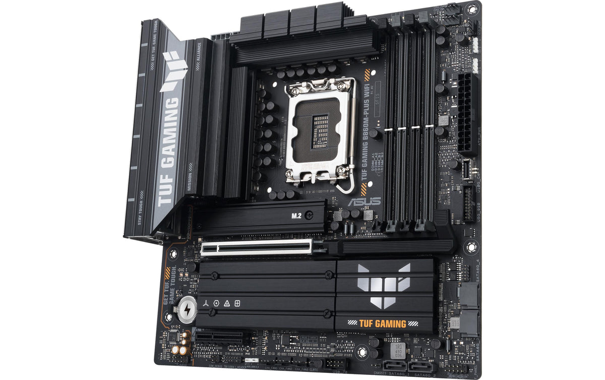ASUS TUF GAMING B860M-PLUS WIFI – Mainboard – LGA 1851, Intel B860, mATX, DDR5, 4×DIMM