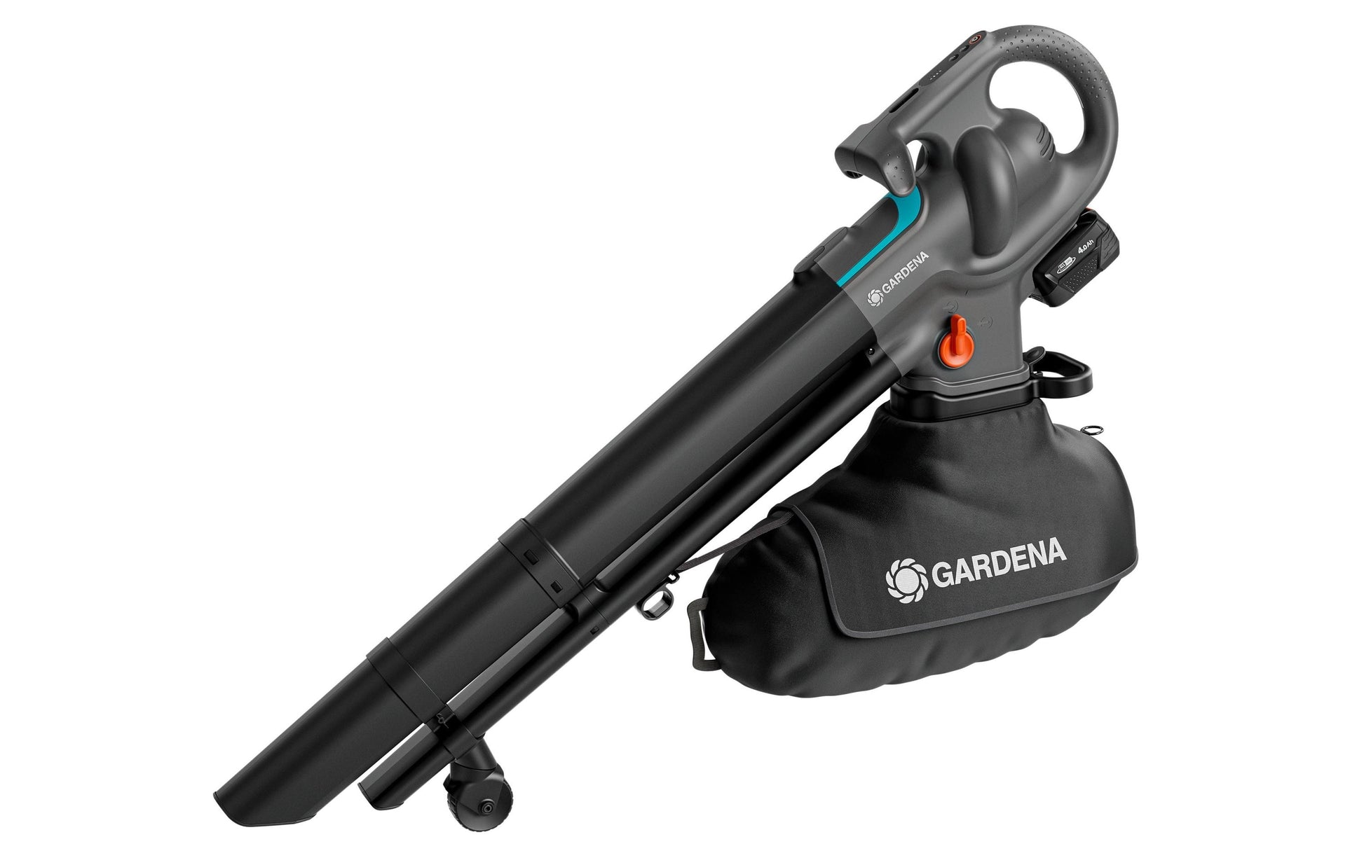 Gardena PowerJet 18V P4A Akku-Gebläse-Sauger – 18 V – 200 km/h – 2,5 Ah & Fangsack – POWER FOR ALL