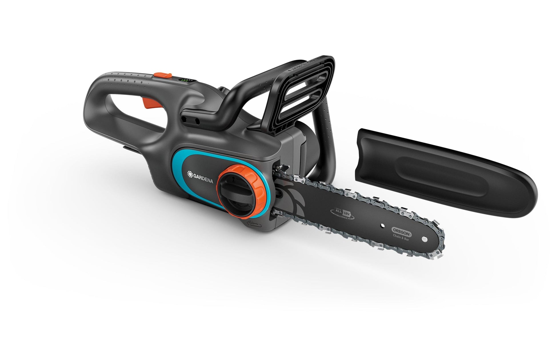 Gardena Akku-Kettensäge – 18 V – Schwertlänge 250 mm – Solo – POWER FOR ALL