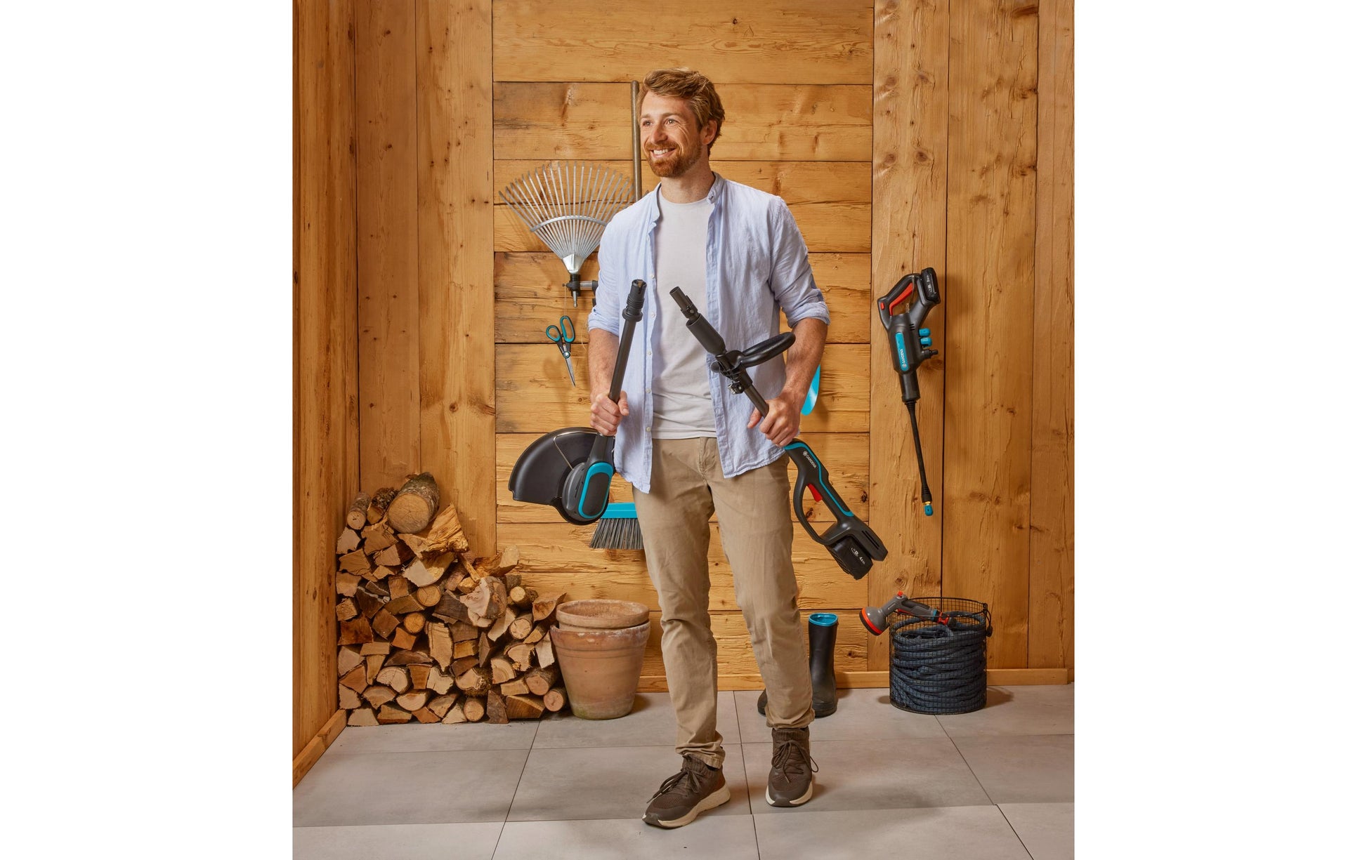 Gardena PowerCut 30/18V Akku-Trimmer – 18 V – Schnittbreite 30 cm – Solo – POWER FOR ALL