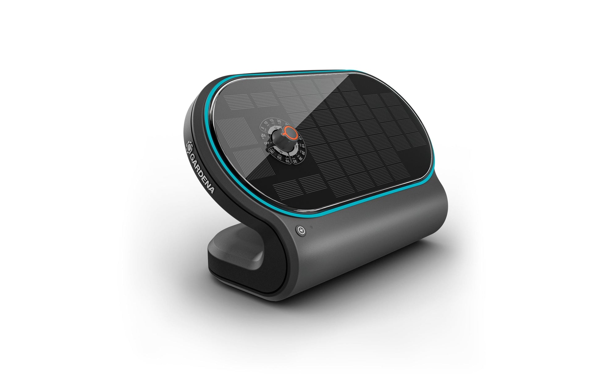Gardena AquaBloom L Solar-Bewässerungs-Set 20 m Schlauch 4,6 mm – 30 Tropfer, 10 T-Stücke – mit Akku