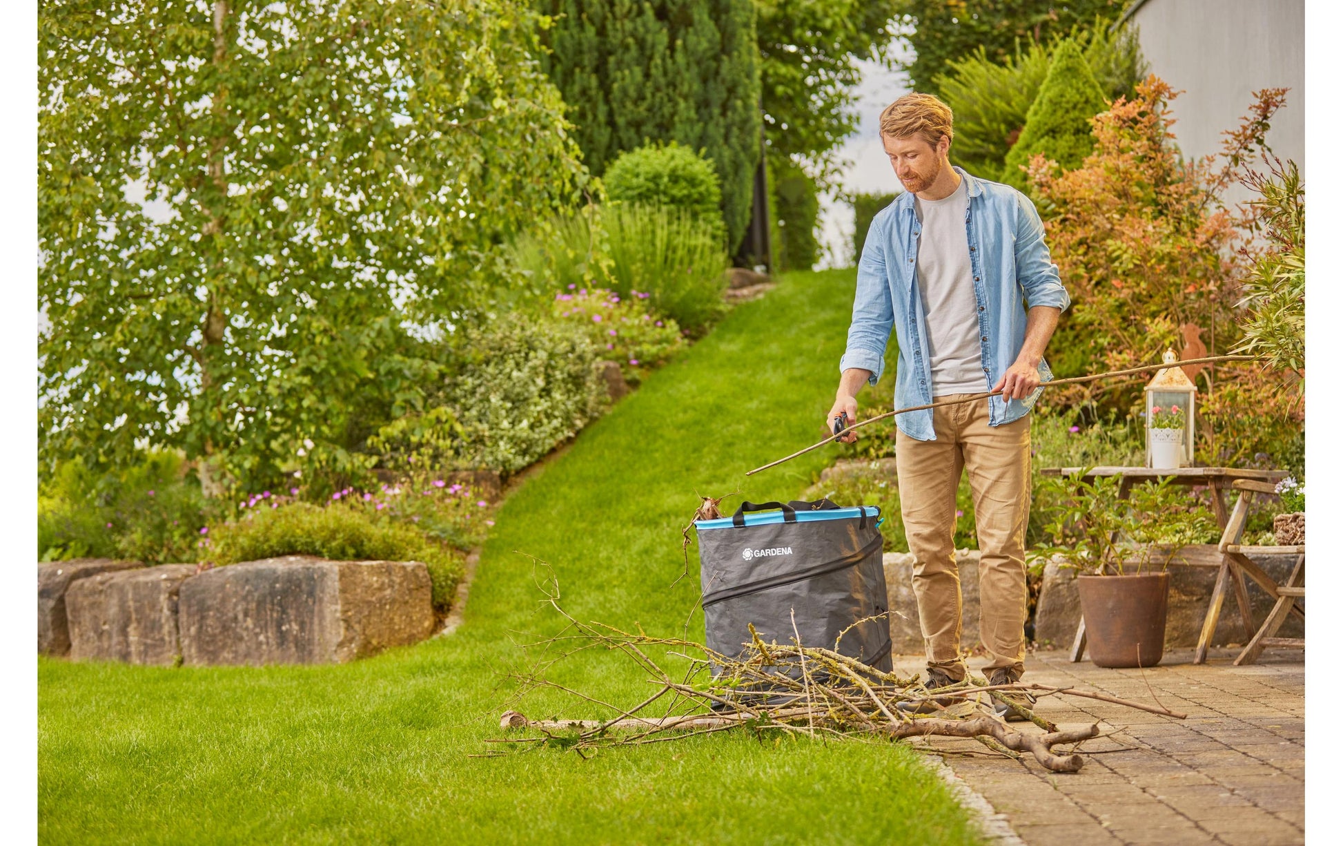 Gardena PremiumCut pro – Gartenschere 24 mm, Kunststoffgriff, mit Sicherheitssperre, schwarz, 1 Stk.