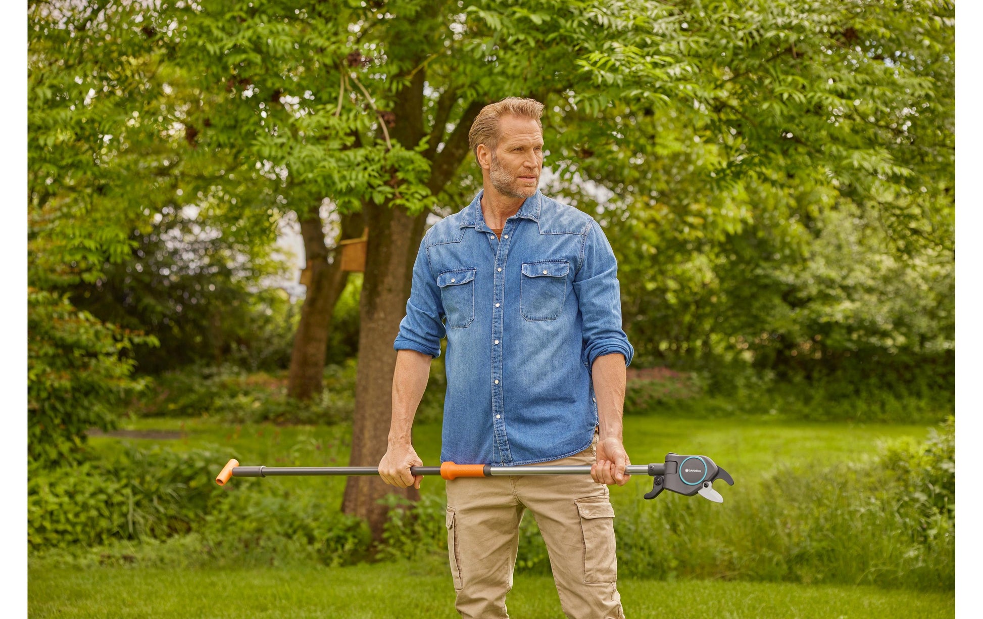 Gardena StarCut Pro S – Baumschere 32 mm, Stahl, Bypass, Grau