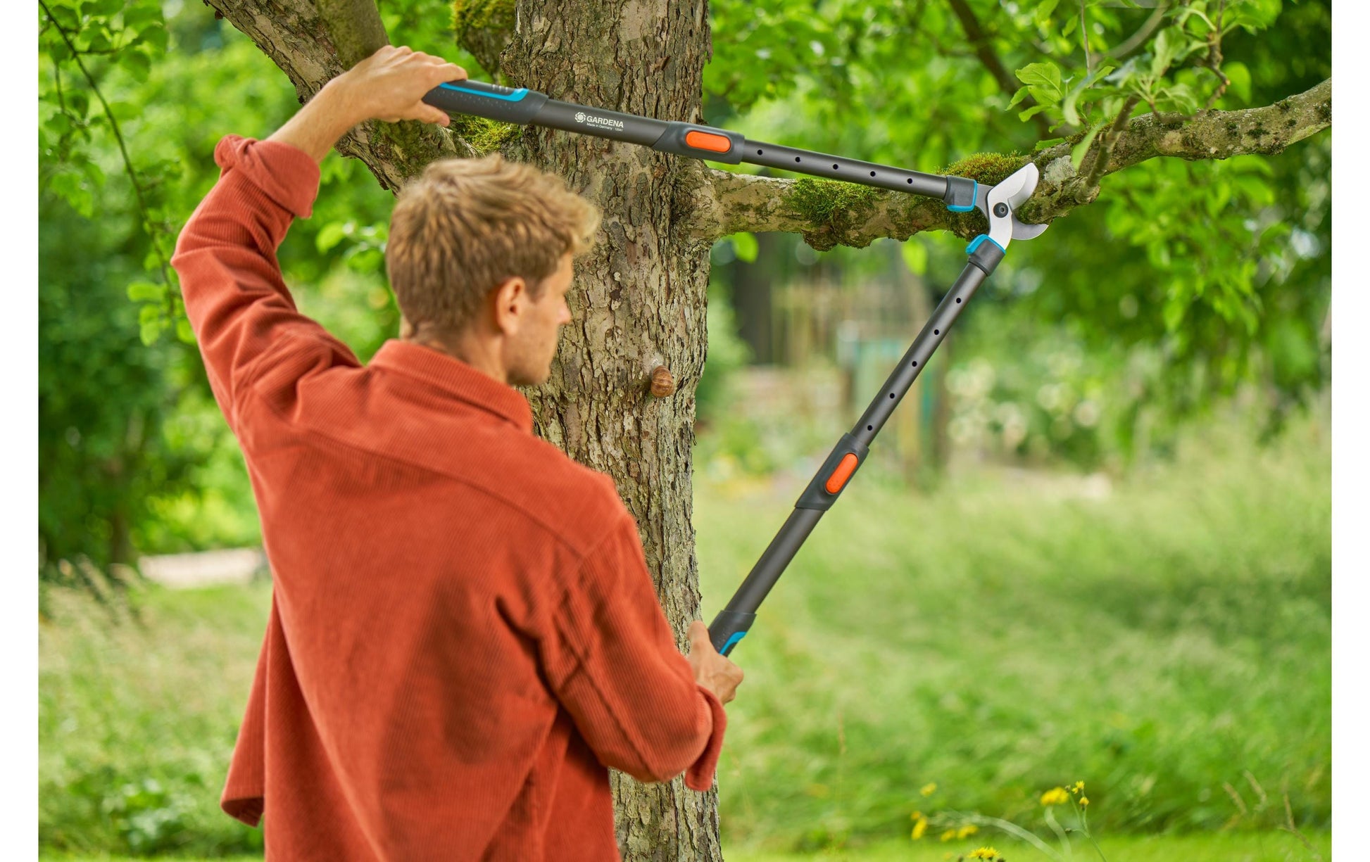 Gardena TeleCut pro L Baumschere – Bypass, Schnittbreite 50 mm, Gewicht 1,295 kg