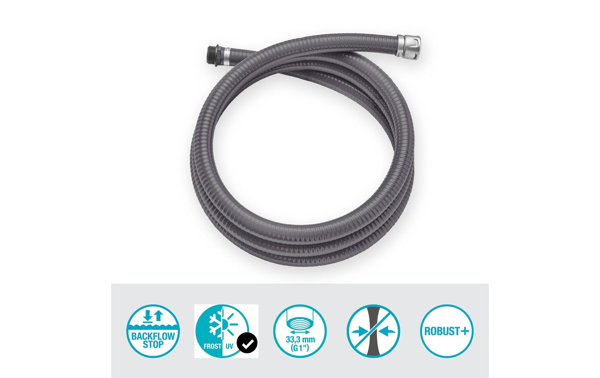 Gardena Saugschlauch – 25 mm, 4 m, Schwarz