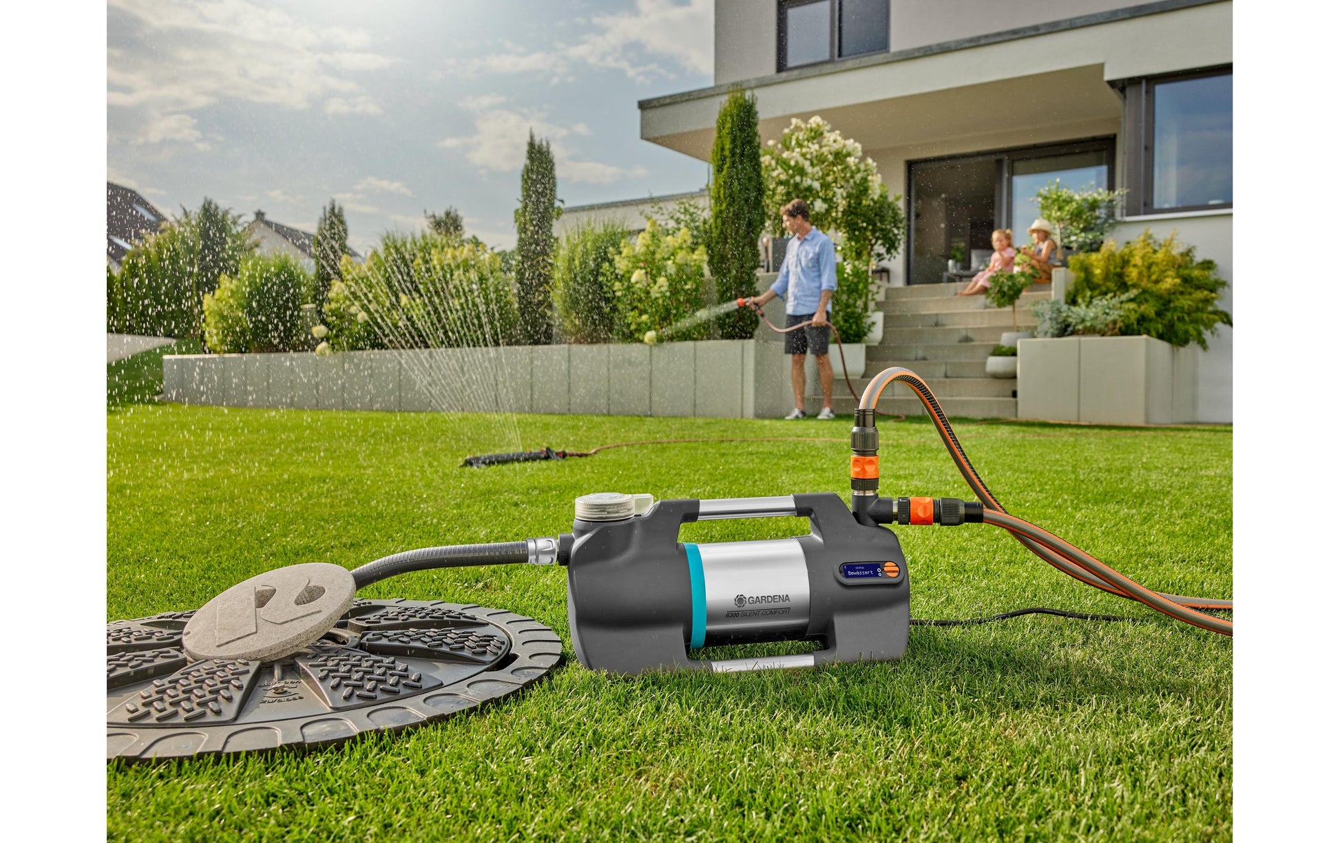 Gardena Sauggarnitur 25 mm, 7 m – 1 Stk – für Wasserpumpen