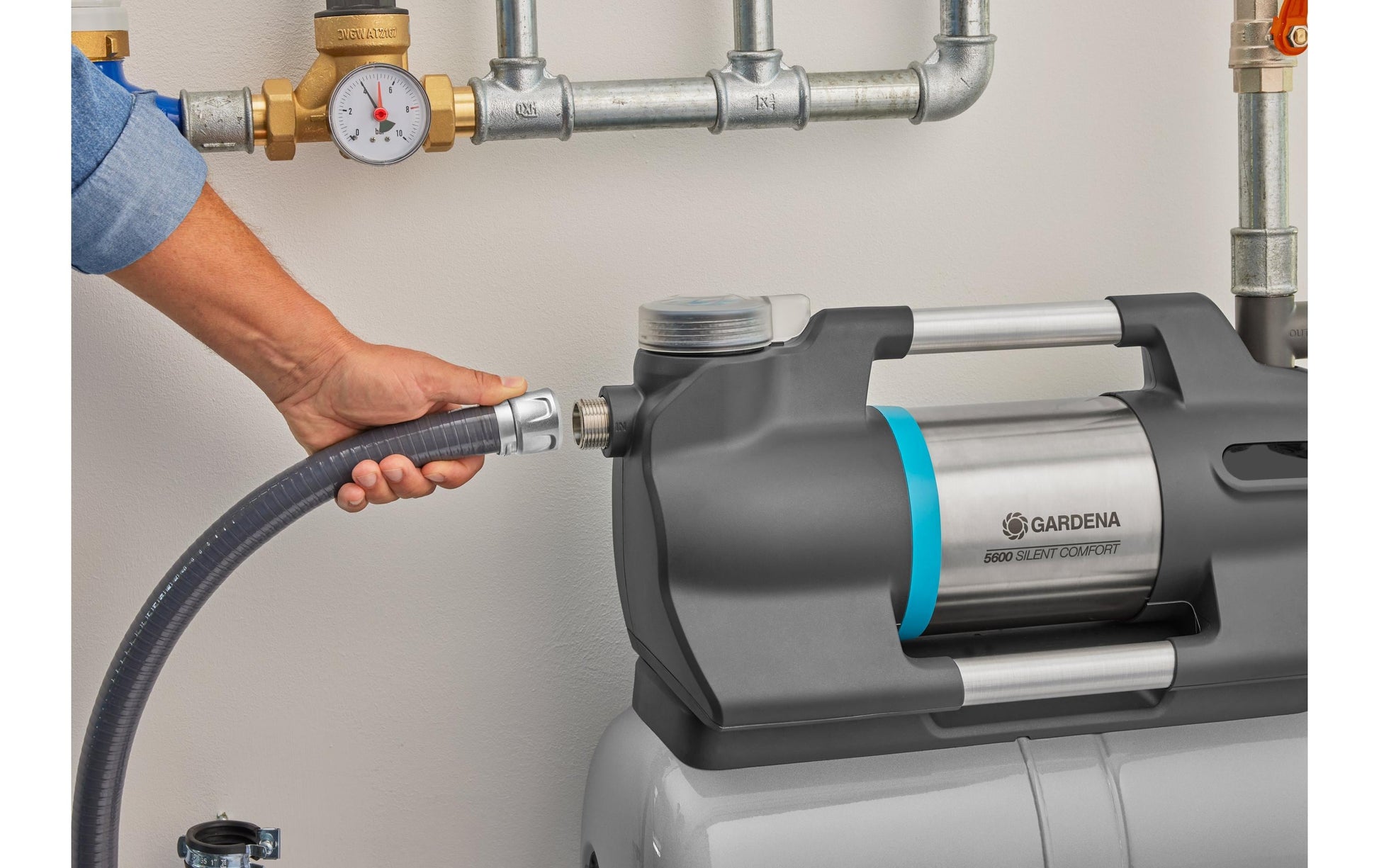 Gardena Sauggarnitur 25 mm, 7 m – 1 Stk – für Wasserpumpen