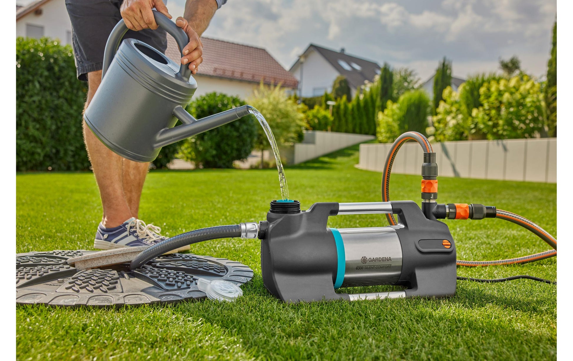 Gardena Sauggarnitur 25 mm, 7 m – 1 Stk – für Wasserpumpen