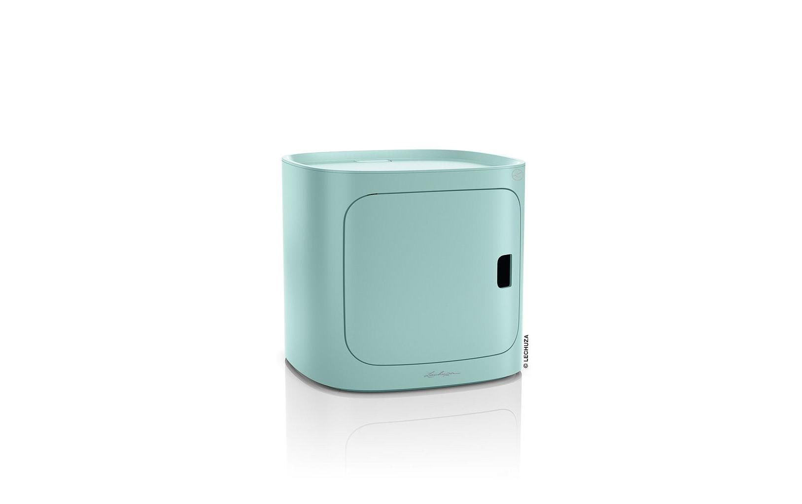 LECHUZA PILA Color Storage Topfpflanzer – 35 × 35 × 32,6 cm – Kunststoff, Hellgrün