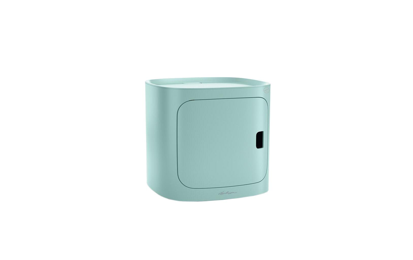 LECHUZA PILA Color Storage Topfpflanzer – 35 × 35 × 32,6 cm – Kunststoff, Hellgrün