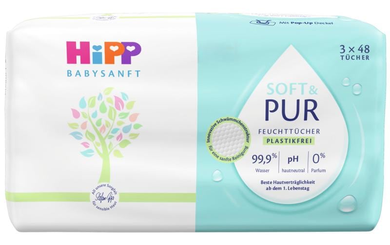 HiPP Feuchttücher Babysanft – 144 Stk