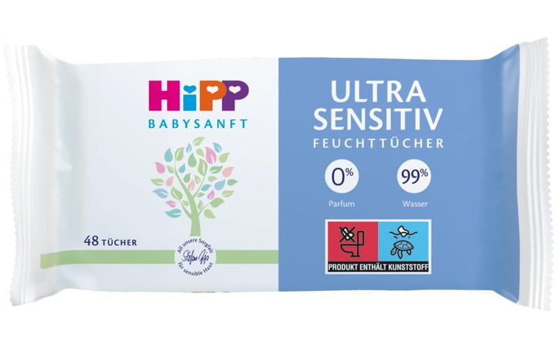 HiPP Feuchttücher Babysanft – Ultra sensitiv – 240 Stk