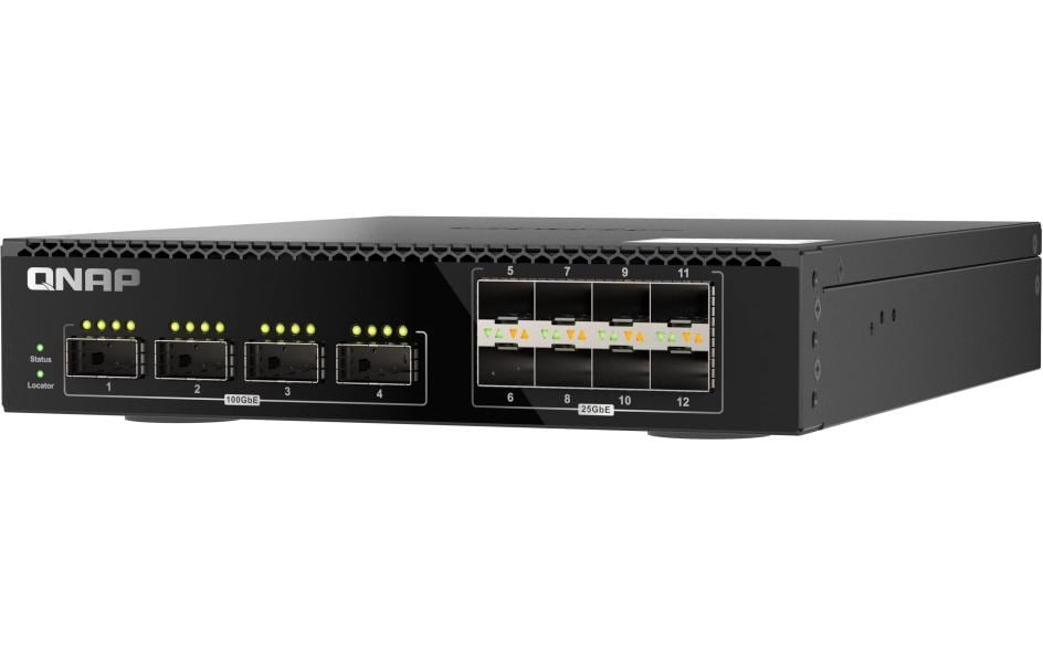QNAP QSW-M7308R-4X – Smart-Managed L3 Switch – 4× QSFP28, 8× SFP28, 1U, 19"