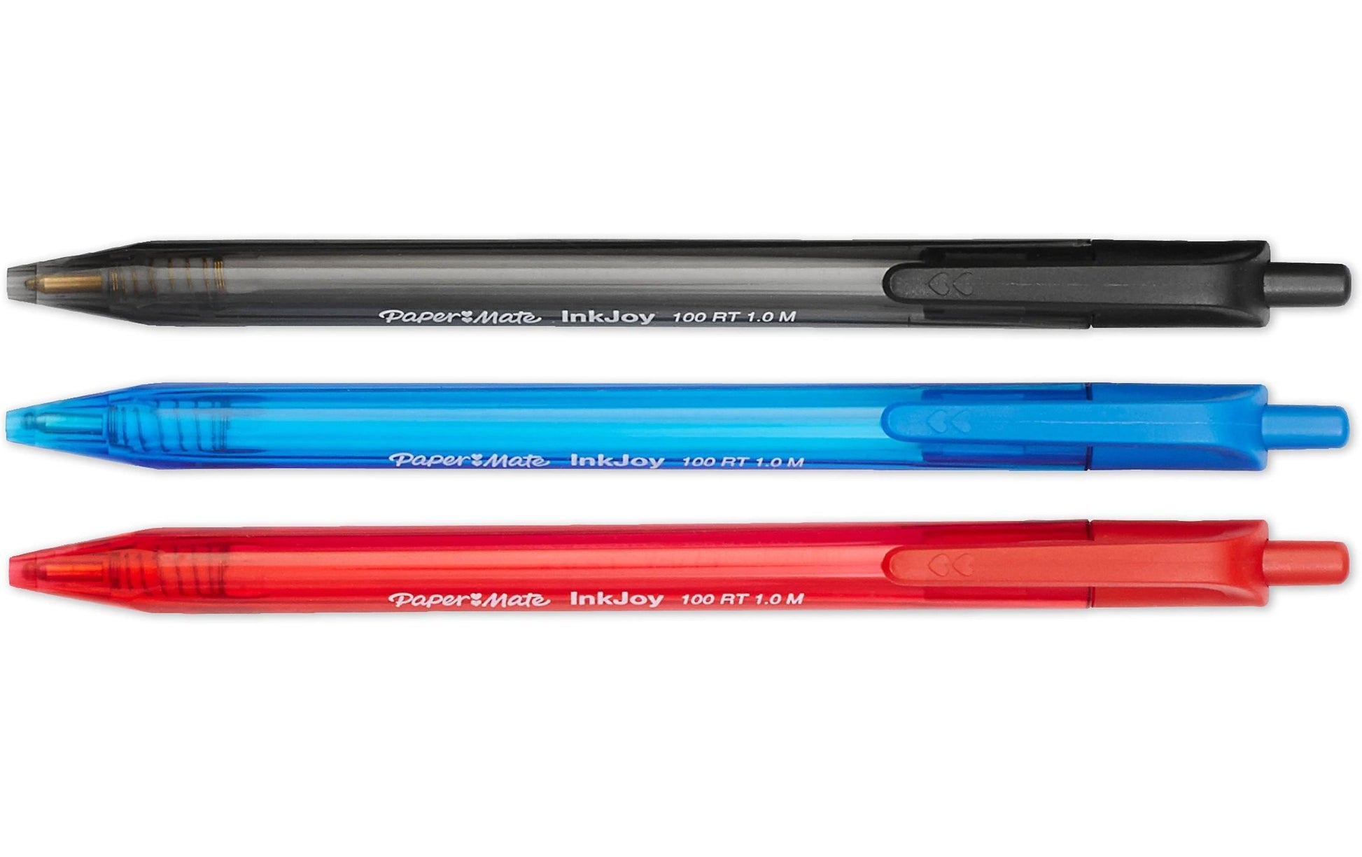 Papermate InkJoy 100 RT Kugelschreiber – 20er Pack, Rot, 1 mm Spitze, Druckmechanik