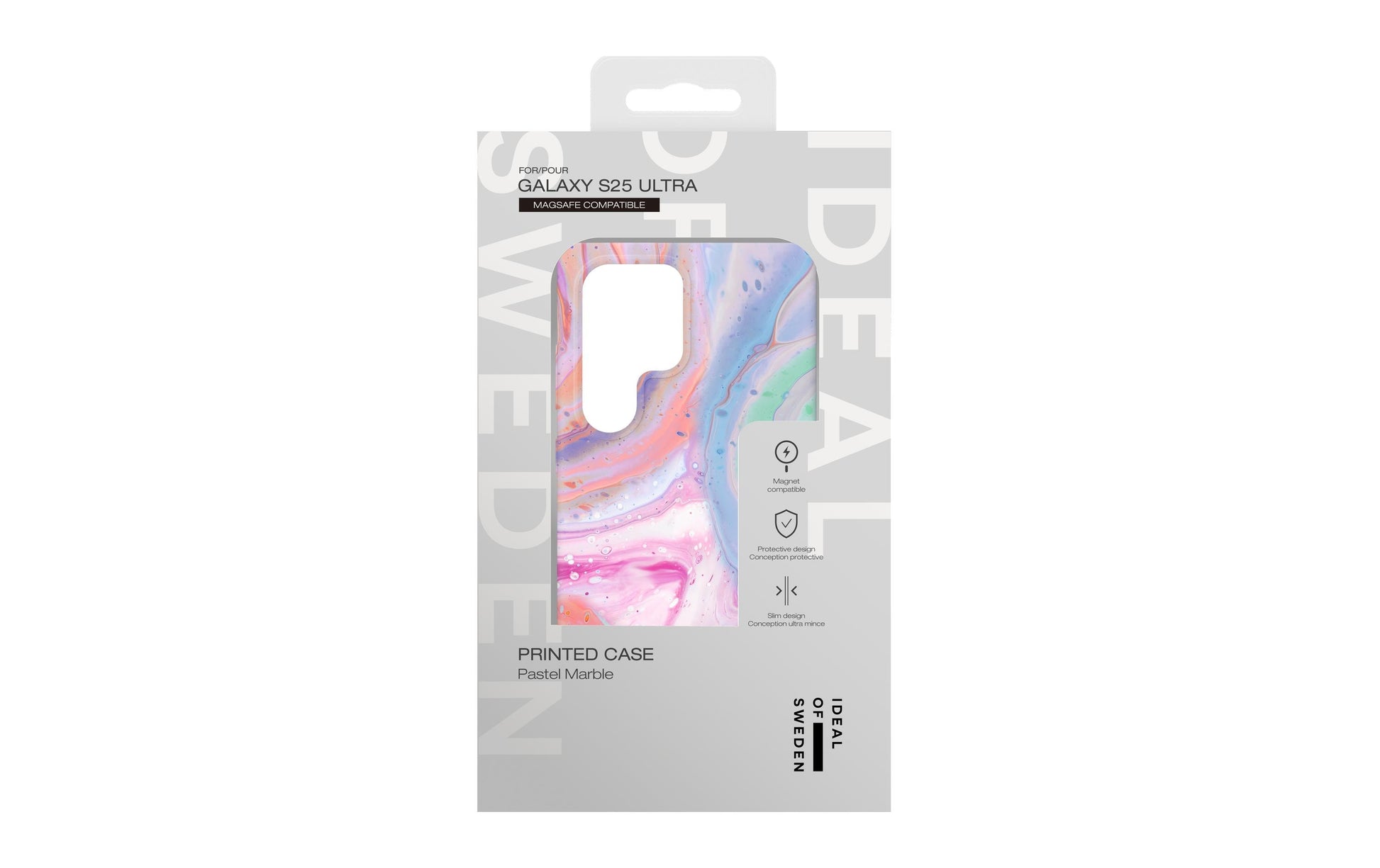 Ideal of Sweden – Backcover – für Samsung Galaxy S25 Ultra – Pastellmarmor – Polyester – MagSafe-kompatibel