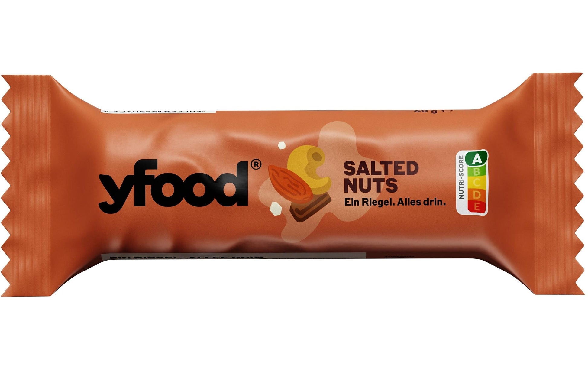 YFood High-Protein Riegel – Gesalzene Haselnuss & Schokolade – 180 g