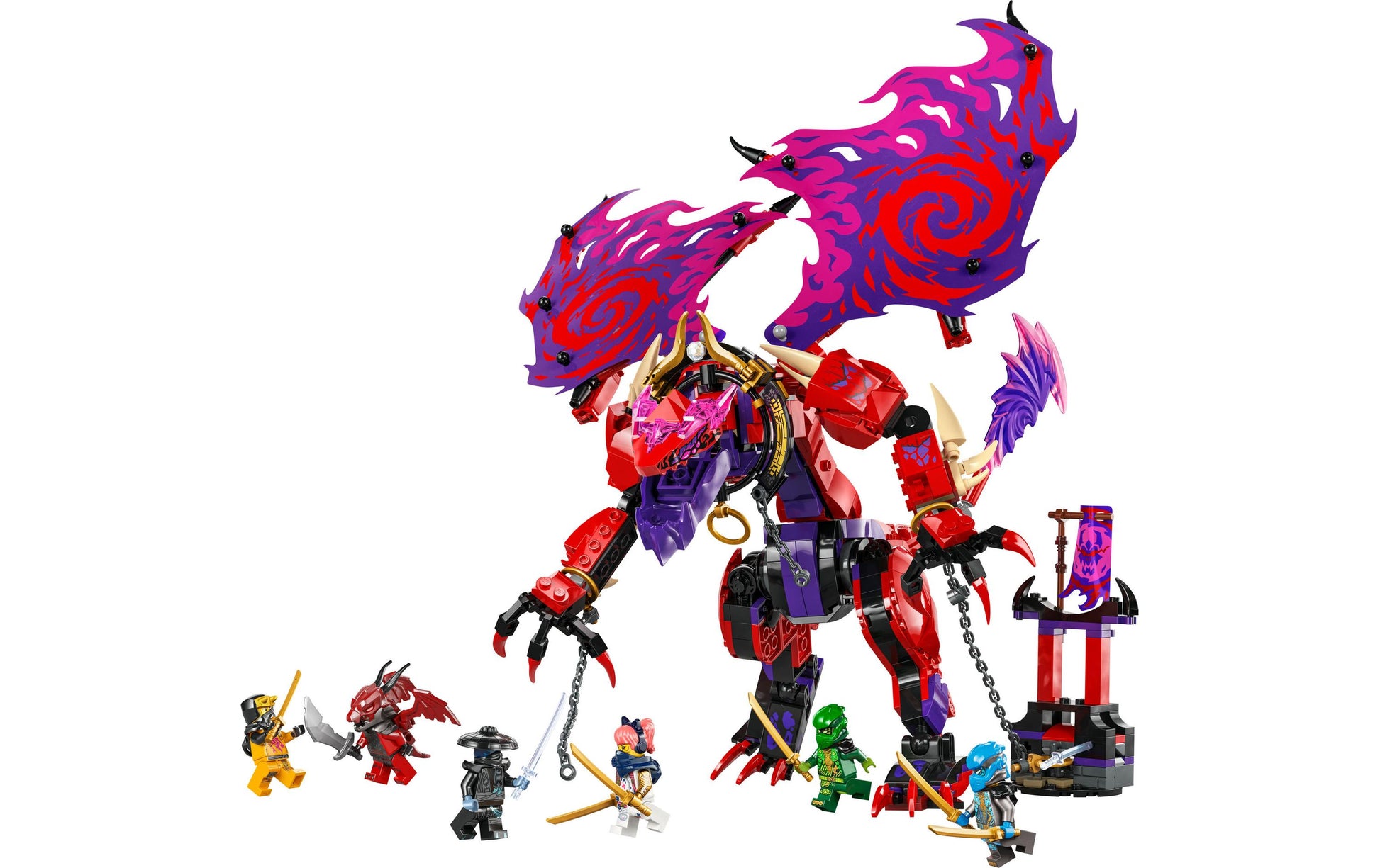 LEGO Ninjago Chaosdrache Donnerzahn Set – 668-teilig – 38,2×7,05×26,2 cm – ab 8 Jahren