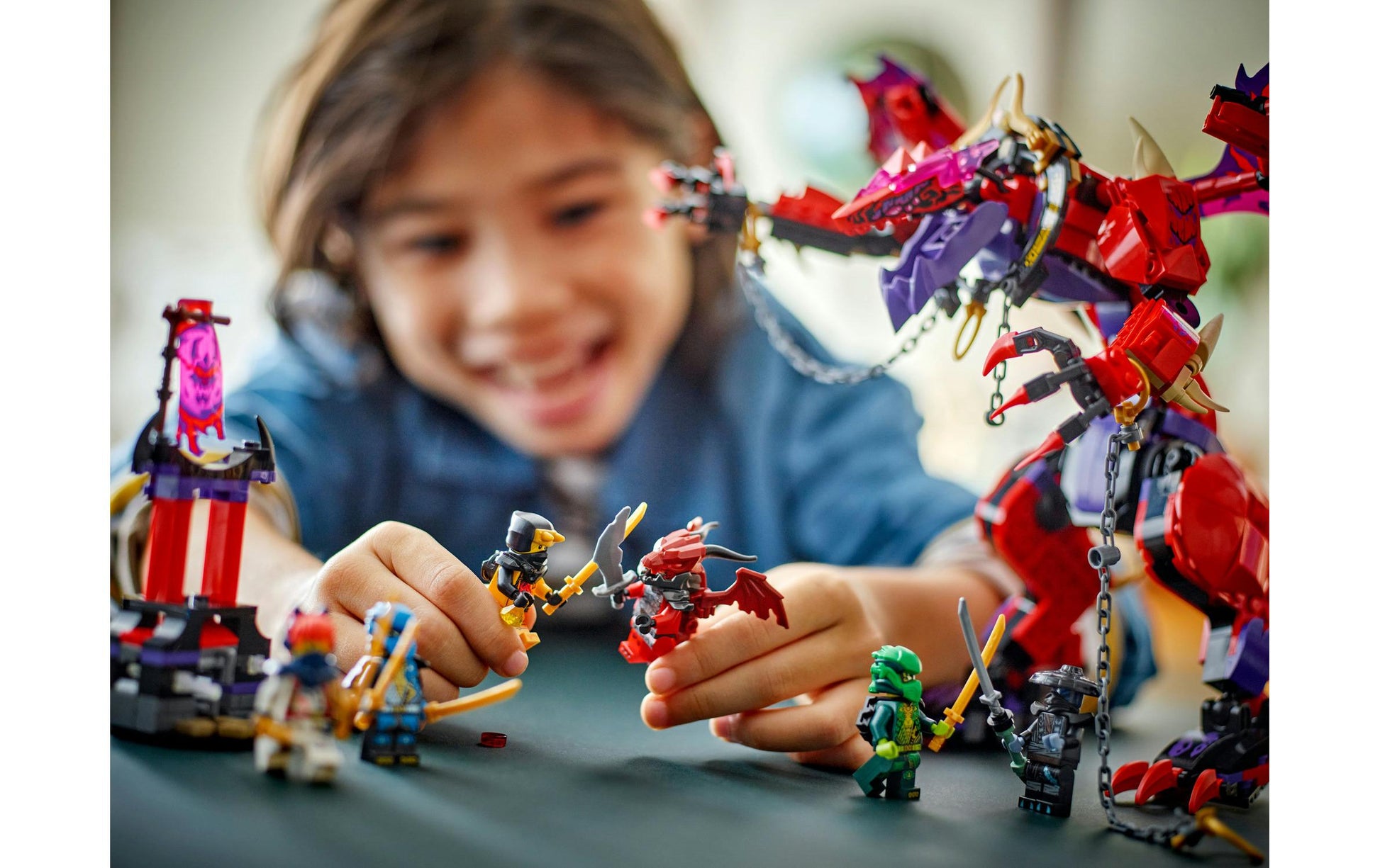 LEGO Ninjago Chaosdrache Donnerzahn Set – 668-teilig – 38,2×7,05×26,2 cm – ab 8 Jahren