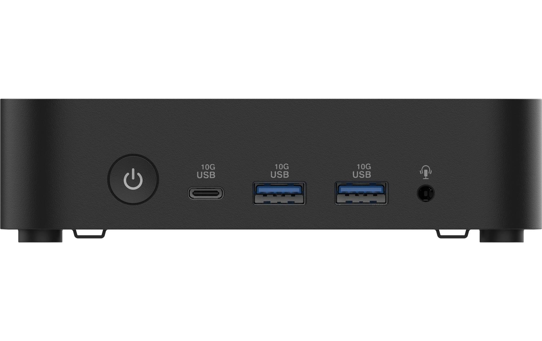 ASUS NUC 14 Essential Mini-PC Barebone – Wi-Fi 6E, Ethernet, Bluetooth 5.3, HDMI 2.1 – Netzteil 65 W