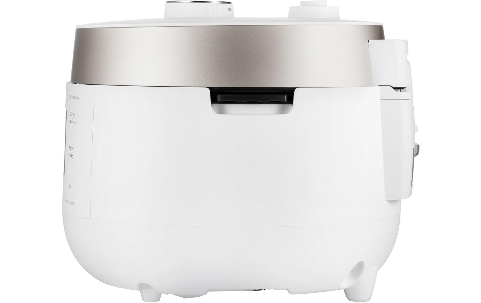 Cuckoo Reiskocher CRP-ST0609F – 1,08 l, 880 W, Warmhaltefunktion – Champagner/Weiss
