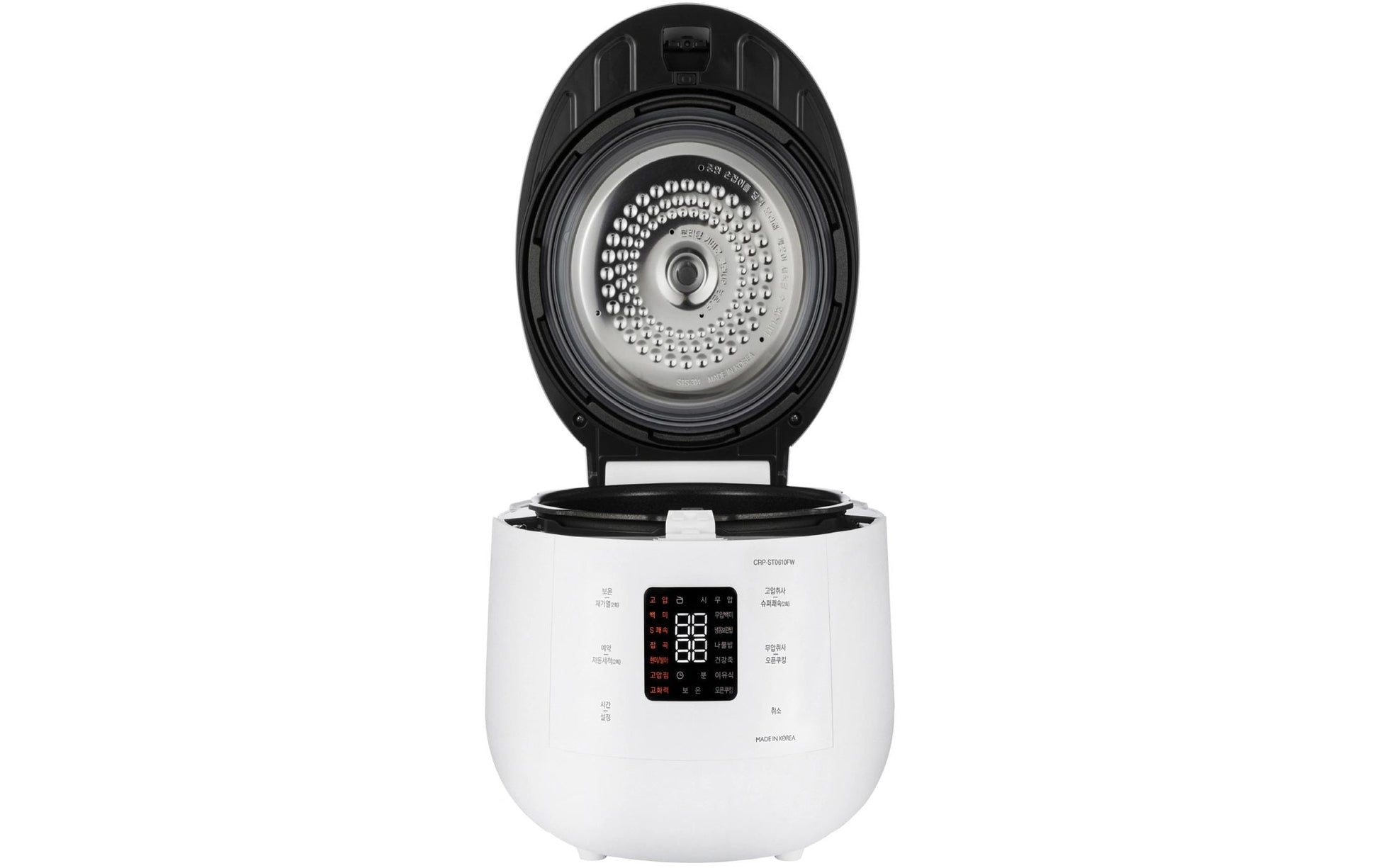 Cuckoo Reiskocher CRP-ST0609F – 1,08 l, 880 W, Warmhaltefunktion – Champagner/Weiss