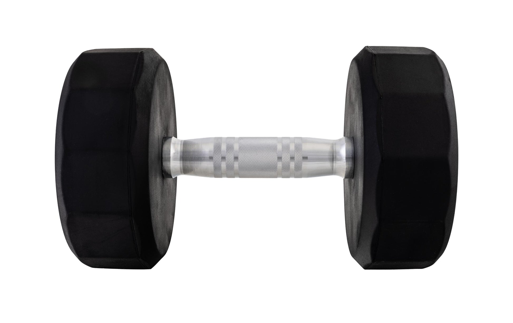KOOR Kurzhantel – 14 kg – 17,5 × 17,5 × 29 cm – Gummi, schwarz
