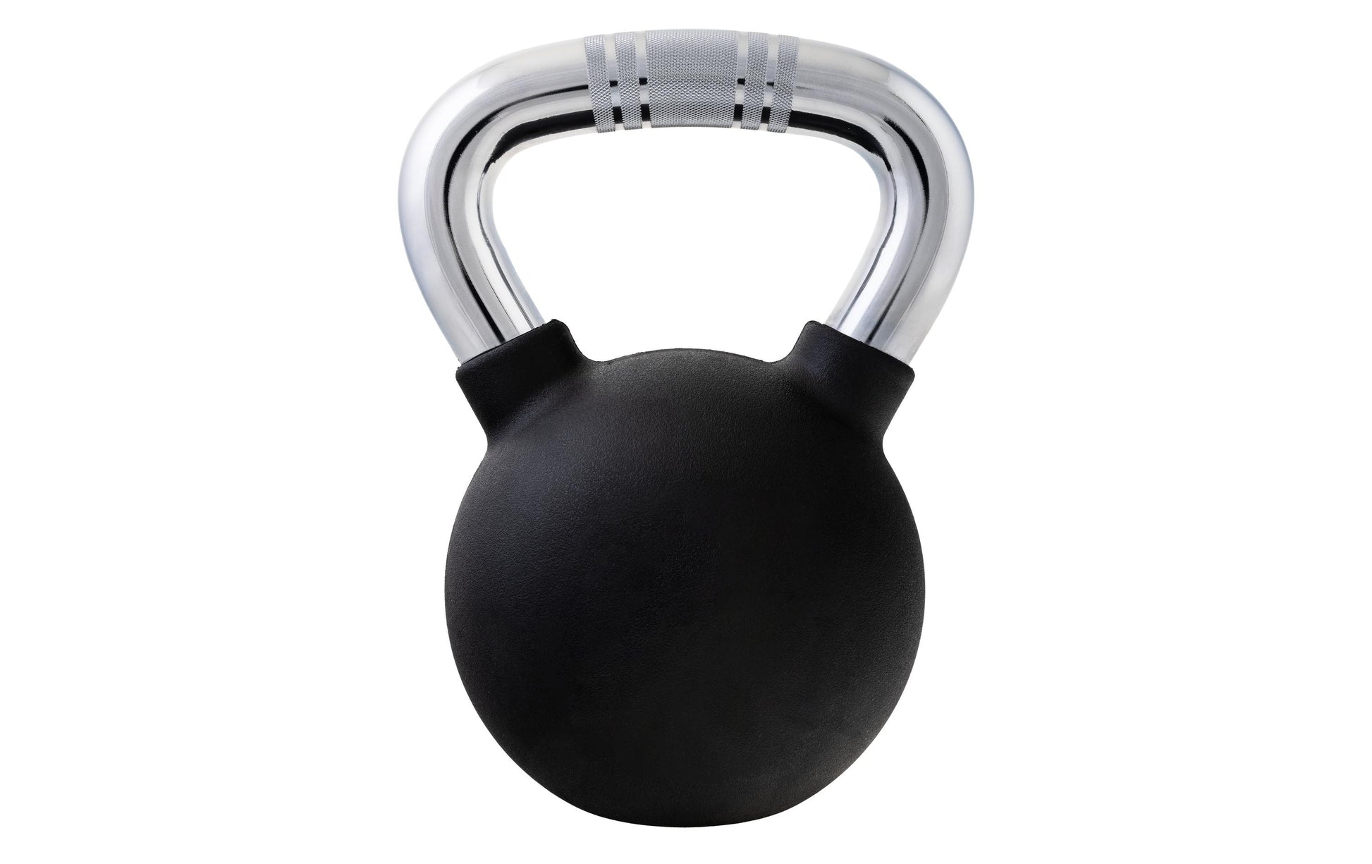 KOOR Kettlebell – 16 kg – Ø 18 cm, H 28 cm – Gummi, Schwarz