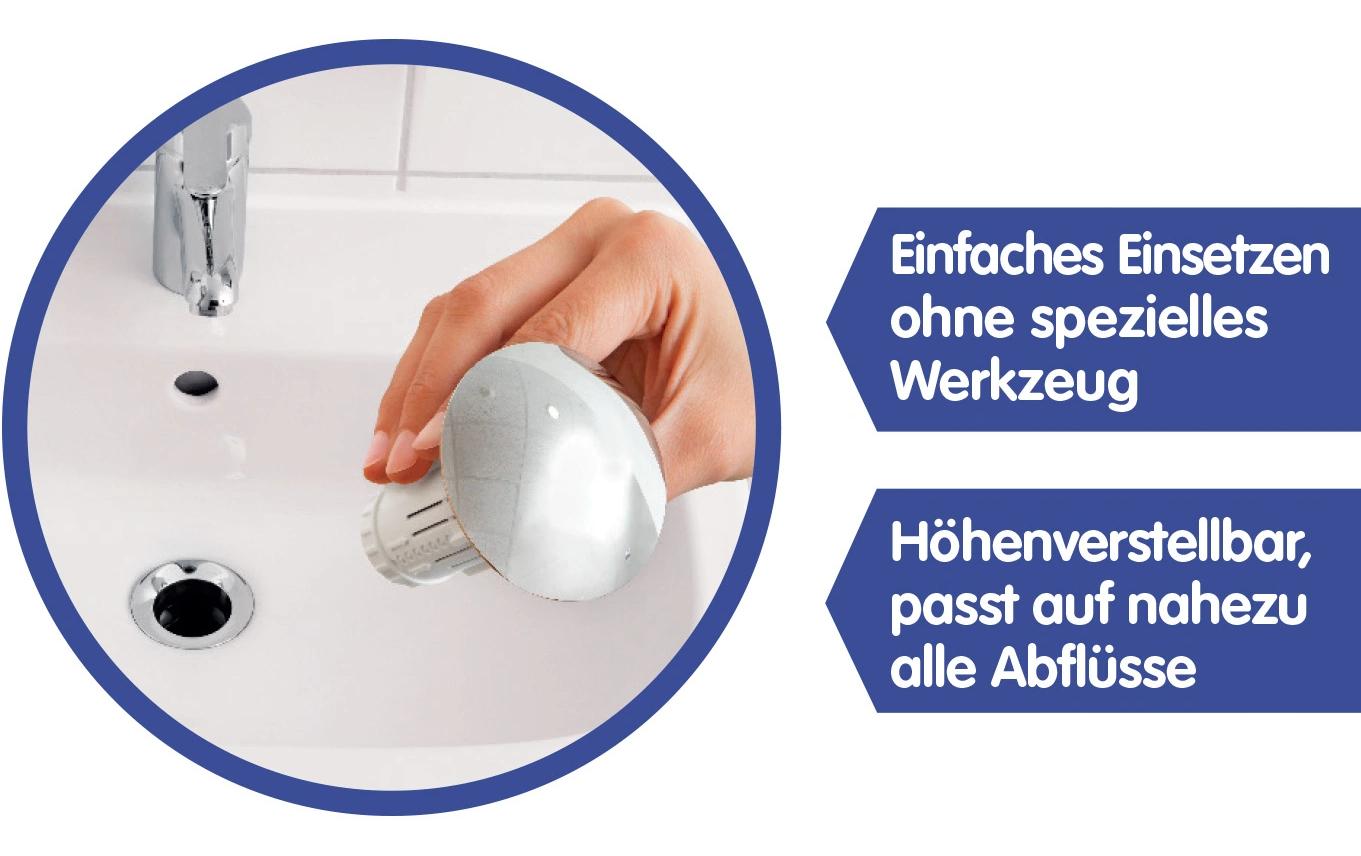 Abfluss-fee Waschbeckenstöpsel – Ø6,6 cm, Ø8,5 cm, Kunststoff, Space Gray