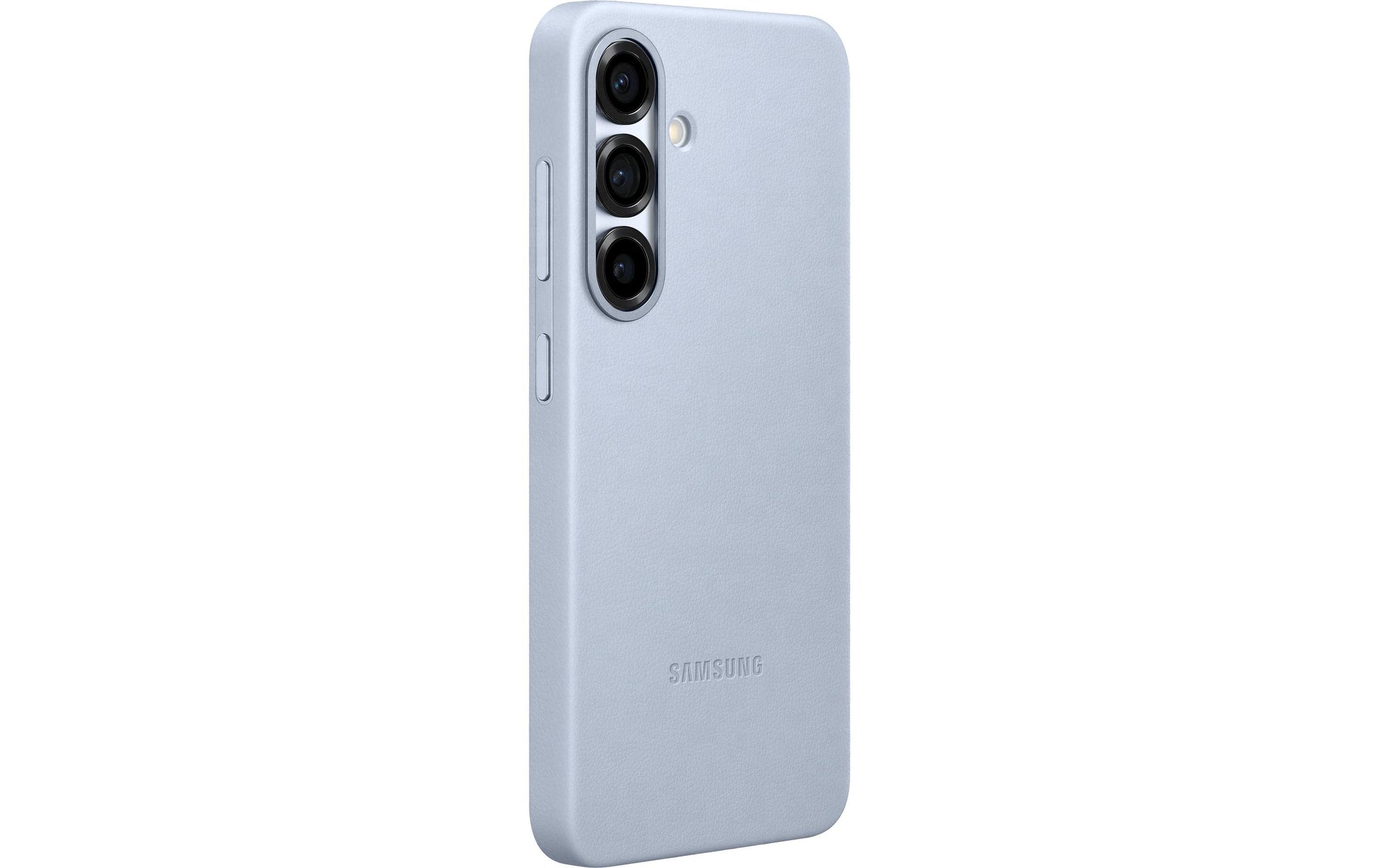 Samsung Backcover – für Galaxy S25 – hellblau – Kunstleder