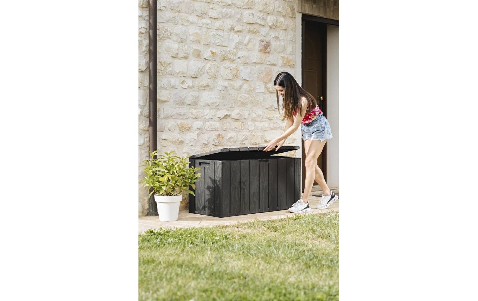 Toomax Aufbewahrungsbox 270 l – Polypropylen – Anthrazit – 560 × 450 × 1175 mm
