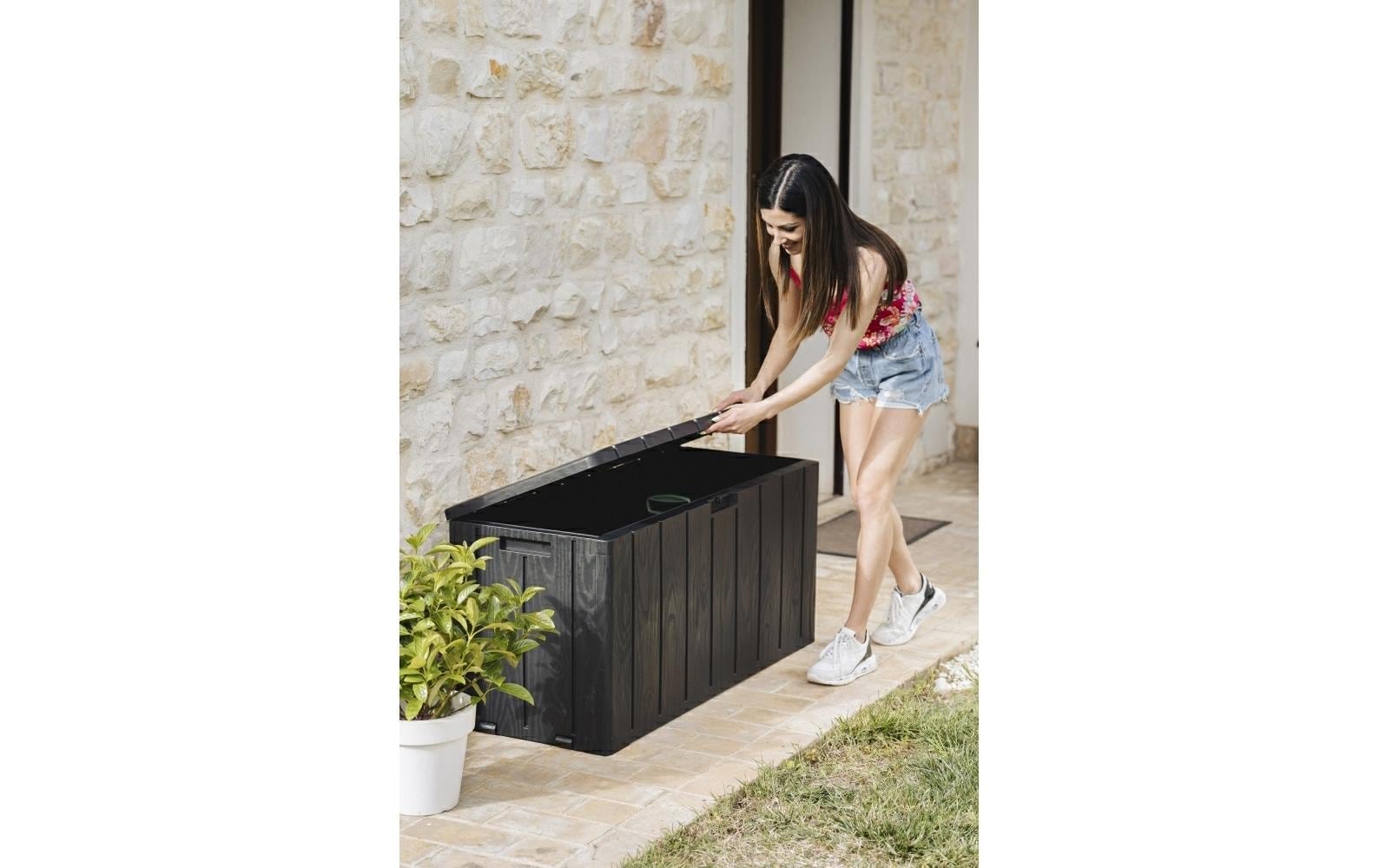 Toomax Aufbewahrungsbox 270 l – Polypropylen – Anthrazit – 560 × 450 × 1175 mm